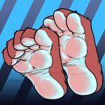  1:1 5_toes anthro asian_mythology axel_(lazydergenboi) dragon east_asian_mythology eastern_dragon feet felid foot_fetish foot_focus hi_res hybrid lion male mammal mythology pantherine pawpads solo soraime_the_questionable toes wrinkled_feet 