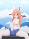  absurd_res anthro balls_in_underwear big_penis blush bulge canid canine clothed clothing cloud dialogue duo english_text erection female fox genitals gynomorph hi_res humanoid_genitalia humanoid_penis intersex lagomorph leporid lexy_(max_draws) looking_at_viewer mammal max_draws molly_(max_draws) open_mouth penis rabbit solo_focus spread_legs spreading text 