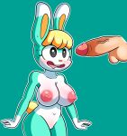  2021 absurd_res animal_crossing anthro balls big_breasts big_penis black_eyes blonde_hair blush bodily_fluids breasts crossgender digital_media_(artwork) duo female fur genitals glans green_body green_fur hair hi_res human lagomorph leporid male male/female mammal mintyspirit mtf_crossgender multicolored_body multicolored_fur nintendo nipples penis pink_nipples pussy rabbit saliva sasha_(animal_crossing) shaded thick_thighs vein video_games white_body white_fur wide_hips 