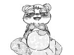  10/10/2021 2021 aka_leopard animal_crossing anthro black_and_white blush breasts butt clothing cunnilingus duo female giant_panda human male mammal monochrome nintendo oral paws pinky_(animal_crossing) sex smile ursid vaginal video_games 