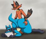  all_fours ambiguous_penetration anthro anthro_on_anthro black_body black_fur blue_body blue_fur bodily_fluids breasts doggystyle duo fangs felid feline female female_penetrated feral fluffy fluffy_tail from_behind_position fur genital_fluids hi_res interspecies looking_pleasured lucario male male/female male_penetrating male_penetrating_female mammal multicolored_body multicolored_fur neormk nintendo penetration pok&eacute;mon pok&eacute;mon_(species) red_eyes sex spikes torracat video_games 