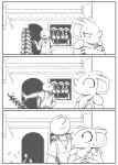  anon anthro backpack black_and_white clothing comic duo female hat headgear headwear hi_res human male mammal monochrome nidoqueen nintendo pok&eacute;mon pok&eacute;mon_(species) queenie_(shoutingisfun) shoutingisfun smile store video_games 