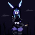  1:1 anthro aritafrog_(artist) clothed clothing female hi_res lagomorph leporid mallory_(thony_dog) mammal rabbit solo thief 