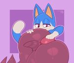  anal anal_fingering anal_fisting anal_prolapse anal_tugging animal_crossing anthro anthro_on_anthro anus ass_up big_butt blue_body blue_fur brown_body brown_fur butt domestic_cat duo felid feline felis female_(lore) fingering fisting frumples fur huge_butt labelle_able mammal nintendo prolapse puffy_anus rover_(animal_crossing) video_games 