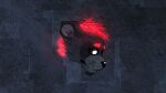  16:9 anthro ashentail blue_background coga_(ashentail) felid feline fur glowing glowing_eyes glowing_markings hair hi_res lion male mammal markings pantherine pattern_background red_body red_fur red_hair simple_background solo wallpaper white_eyes widescreen 