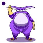  1:1 anthro belly big_belly big_the_cat chest_tuft domestic_cat felid feline felis genitals kylefrommicrosoft male mammal overweight overweight_male penis purple_body sega solo sonic_the_hedgehog_(series) tuft wide_hips yellow_eyes 