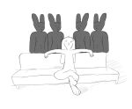  anthro eledensfw furniture group hi_res lagomorph leporid long_ears looking_at_viewer male male/male mammal rabbit rachete sofa 