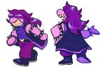  2021 anthro clothed clothing deltarune female fully_clothed hair open_mouth pigeonary reptile scalie smile solo susie_(deltarune) undertale_(series) video_games walking 