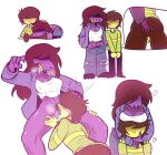  anthro breast_rest breasts butt butt_grab clothed clothing cunnilingus deltarune duo erect_nipples female freckles genitals hand_on_butt hattsworth human kris_(deltarune) larger_female male male/female mammal nipples no_underwear oral pubes pussy reptile scalie sex size_difference susie_(deltarune) undertale_(series) vaginal video_games 
