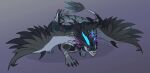  angry blitzdrachin blue_sclera claws conditional_dnp dragon feathered_dragon feathers feral horn kazimir looking_at_viewer scalie simple_background snarling teeth text url western_dragon wings 