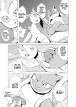  2021 blastoise bodily_fluids comic dialogue duo eeveelution english_text feral hi_res leafeon looking_at_another male nintendo open_mouth pok&eacute;mon pok&eacute;mon_(species) speech_bubble sweat text video_games yamatokuroko965 