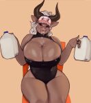  animal_humanoid anthro beach_chair beauty_mark bedroom_eyes big_breasts bovid bovid_humanoid bovine bovine_humanoid breasts brown_body brown_fur brown_nails brown_skin cattle cattle_humanoid chubby_female cleavage clothed clothing colored_nails curvy_figure digital_drawing_(artwork) digital_media_(artwork) eyebrows eyelashes female fingernails freckles fur gesture hair hand_sign hat headgear headwear hi_res horn huge_breasts humanoid licking licking_lips lips long_eyelashes long_hair looking_at_viewer mammal mammal_humanoid milk milk_jug nails narrowed_eyes nipples odisia pose seductive sex_gesture sitting slightly_chubby solo suggestive suggestive_gesture thick_thighs tongue tongue_out unzipped_bodysuit voluptuous white_eyebrows white_hair wide_hips 