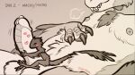  &lt;3 16:9 anthro balls bodily_fluids bodyjob chest_tuft claws dinosaur dromaeosaurid duo embrace feathered_dinosaur feathered_raptor feathered_wings feathers genital_fluids genitals hug humanoid_genitalia kinktober kiyan_kobayashi long_tail macro male male/male micro micro_on_macro microraptor nipples penis penis_hug precum reptile ryuunokiba scalie signature simple_background size_difference teeth theropod tuft utahraptor widescreen wings 