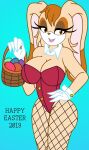  2019 anthro basket breasts cbear624 container easter easter_egg english_text female hi_res holidays lagomorph leporid mammal rabbit sega solo sonic_the_hedgehog_(series) text vanilla_the_rabbit 