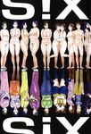  10girls 6+girls black_hair blue_hair breasts brown_eyes brown_hair business_suit business_woman character_request denim female full_body glasses green_hair green_shirt high_heels highres jacket japanese_clothes jeans kimono multiple_girls nude nude_filter pants photoshop plump purple_hair reflection sash school_uniform shirt shoes six skirt standing text uncensored 