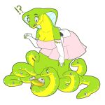  1:1 apode clothing draconcopode dress evehly female forked_tongue hi_res legless reptile scalie serpentine snake solo strangling sylene_(blissey1) tongue tongue_out 