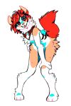  2016 alpha_channel anthro arrow back_markings bandanna bandanna_only bent_over biped black_eyebrows black_eyelashes blush caint calf_tuft cheek_tuft chest_markings chest_tuft claws colored cute_fangs digitigrade elbow_tuft eyebrows eyelashes eyelashes_visible_through_hair facial_tuft female flat_chested fluffy fluffy_hair fluffy_tail fur fur_markings gesture hair hand_on_hip hand_on_knee hand_on_leg hand_on_thigh head_tilt hi_res hip_tuft iyd kerchief kerchief_only leaning leaning_forward looking_at_viewer looking_forward mammal markings mostly_nude multicolored_body multicolored_ears multicolored_fur nude paw_tuft pawpads paws pink_ears pink_nose pink_tongue pivoted_ears pose raised_eyebrows red_ears red_eyes red_hair red_tail shaded short_hair short_tail shoulder_tuft signature simple_background smile solo spread_legs spreading tan_body tan_fur thigh_tuft tongue transparent_background tuft two_tone_body two_tone_ears two_tone_fur white_body white_fur 