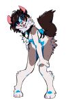  2016 alpha_channel anthro arrow back_markings bandanna bandanna_only bent_over biped black_eyebrows black_eyelashes blush brown_body brown_ears brown_fur brown_hair brown_tail caint calf_tuft cheek_tuft chest_markings chest_tuft claws colored cute_fangs digitigrade elbow_tuft eyebrows eyelashes eyelashes_visible_through_hair facial_tuft female flat_chested fluffy fluffy_hair fluffy_tail fur fur_markings gesture hair hand_on_hip hand_on_knee hand_on_leg hand_on_thigh head_tilt hi_res hip_tuft iyd kerchief kerchief_only leaning leaning_forward looking_at_viewer looking_forward mammal markings mostly_nude multicolored_body multicolored_ears multicolored_fur nude paw_tuft pawpads paws pink_ears pink_nose pink_tongue pivoted_ears pose raised_eyebrows red_eyes shaded short_hair short_tail shoulder_tuft signature simple_background smile solo spread_legs spreading tan_body tan_fur thigh_tuft tongue transparent_background tuft two_tone_body two_tone_ears two_tone_fur 