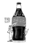  2021 absurd_res anthro beverage bottle clothed clothing disney duo fully_clothed hi_res inktober inktober_2021 judy_hopps judyhopps44 lagomorph leporid mammal monochrome nick_wilde rabbit smile soda standing zootopia 