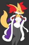  9:14 albertosgt65 anthro breasts clothing delphox eyelashes featureless_breasts featureless_crotch female hi_res looking_at_viewer nintendo pok&eacute;mon pok&eacute;mon_(species) red_eyes robe solo undressing video_games 