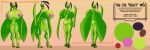  anthro arthropod back_boob big_breasts breasts butt countershading eliot_(heroic_ones) english_text female genitals green_body high_heels huge_breasts insect mantis model_sheet nipples nude pussy red_sclera solo text winterwarning 