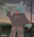  anthro avian berdly bird bottomwear clothing deltarune denim denim_clothing eyewear glasses hoodie jeans lofihill looking_at_viewer male pants shaded simple_shading solo topwear torn_bottomwear torn_clothing torn_jeans torn_pants undertale_(series) video_games weezer 