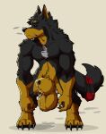  animal_genitalia anthro balls beauceron big_balls big_sheath black_body black_fur black_nose black_sclera bodily_fluids brown_body brown_fur canid canine canis claws clothing doggieo doggieo_(character) domestic_dog dripping finger_claws fully_sheathed fur genital_fluids genitals herding_dog hi_res leaking_precum male mammal multicolored_body multicolored_fur muscular muscular_anthro muscular_male pastoral_dog precum precum_drip precum_on_balls precum_on_ground precum_on_sheath sheath sniffing solo toe_claws two_tone_body two_tone_fur underwear underwear_around_tail underwere_(doggieo) were werecanid werecanine weredog 