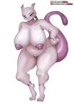  anthro areola belly big_breasts big_nipples breasts curvy_figure female genitals girlsay hi_res huge_breasts legendary_pok&eacute;mon looking_at_viewer mewtwo multicolored_body narrowed_eyes navel nintendo nipples nude overweight overweight_anthro overweight_female pok&eacute;mon pok&eacute;mon_(species) puffy_areola purple_body purple_eyes pussy simple_background solo thick_thighs two_tone_body video_games voluptuous white_background white_body wide_hips 