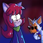  1:1 animatronic anthro canid canine cattanooga_cats domestic_cat duo felid feline felis female feral five_nights_at_freddy&#039;s five_nights_at_freddy&#039;s_world fox hanna-barbera hi_res humanoid jellystone_(hbo_max) kitty_jo lolbit_(fnaf) machine mammal pembrokewkorgi robot video_games 