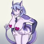  &lt;3 1:1 absurd_res anthro aruri big_breasts breasts female hi_res hybrid rusal32 shark_tail solo 