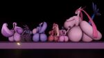  16:9 3d_(artwork) 4k absurd_res anthro big_breasts big_butt black_body blender_(software) blue_body breasts brown_body butt darkdraketom digital_media_(artwork) female goodra group hand_on_breast hand_on_butt hi_res huge_breasts huge_butt larger_female looking_at_viewer lopunny luxray milotic miltank nidoqueen nintendo pink_body pok&eacute;mon pok&eacute;mon_(species) purple_body simple_background sitting size_difference video_games widescreen 