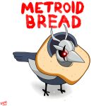  1:1 4_toes anisodactyl avian bird bread chozo feet food hi_res in_bread male metroid metroid_dread nintendo pizzaozzy_(artist) raven_beak solo toes video_games 