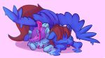  absurd_res blue_body candy_gore duo equid equine fan_character feral gyro_tech hasbro hi_res hooves horn lilfunkman male male/male mammal mane melting my_little_pony pegasus pink_body quadruped seaward_skies sleeping spread_wings unicorn unicorn_horn wings 