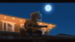 ambiguous_gender animated anthro chillhop_raccoon cozy guitar letodoesart mammal moon music musical_instrument plucked_string_instrument procyonid raccoon short_playtime solo string_instrument 