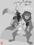  &lt;3 2021 absurd_res anthro balls blue_eyes breasts buckteeth canid canine dipstick_ears dipstick_tail disney duo erection fan_character fellatio female female_penetrated fox fur genitals gloves_(marking) greyscale hi_res inner_ear_fluff interspecies judy_hopps kiba kinktober lagomorph leg_markings leporid link6432 male male/female male_penetrating male_penetrating_female mammal markings monochrome multicolored_ears nick_wilde nipples nude open_mouth open_smile oral penetration penile penis predator/prey purple_eyes pussy rabbit sex simple_background sitting size_difference smile socks_(marking) spot_color spread_legs spreading tail_markings teeth tongue tuft zootopia 