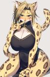  2021 anthro asian_clothing big_breasts biped blue_eyes blush breasts brown_body brown_fur brown_hair brown_spots cheek_tuft chinese_clothing chinese_dress cleavage cleavage_cutout clothed clothing dress east_asian_clothing eyelashes facial_tuft felid female fur hair hair_bun hi_res leopard leopard_spots looking_at_viewer mammal multicolored_body multicolored_fur navel_outline open_mouth open_smile pantherine pupils sgsix simple_background sitting slit_pupils smile solo spots spotted_body spotted_fur tan_body tan_fur teeth tuft yellow_body yellow_fur 