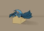  absurd_res box cardboard cardboard_box claws container dragon feral hc_hybriddave hi_res lemy male reptile scalie simple_background solo tongue tongue_out wings 