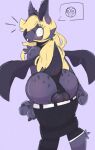  anthro backsack balls butt chiropteran clothing flustered fur genitals girly hi_res male mammal plasticba pulling_pants_down shaded simple_background solo wings 