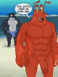  2021 3:4 anthro arthropod beach cetacean crustacean decapoda delphinoid don_the_whale duo erection erection_pushing_underwear hi_res kinktober larry_the_lobster lewd_latte lobster malacostracan male male/male mammal marine nickelodeon oceanic_dolphin orca seaside spongebob_squarepants toothed_whale underwater water 