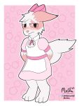  2021 3:4 blush clothing costume dress hi_res molma_(artist) nintendo pok&eacute;mon pok&eacute;mon_(species) shy video_games zangoose 