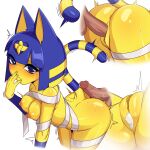  1:1 2021 absurd_res after_sex animal_crossing ankha_(animal_crossing) anthro anthro_focus anthro_penetrated areola arilopez550 balls bandage blue_body blue_eyes blue_fur blue_hair blush bodily_fluids breasts butt close-up cum cum_in_pussy cum_inside cum_leaking disembodied_penis domestic_cat duo erection eye_through_hair eyelashes felid feline felis female female_focus female_penetrated fingernails fingers fur genital_fluids genitals hair headdress hi_res human human_on_anthro human_penetrating human_penetrating_anthro interspecies looking_at_viewer male male/female male_penetrating male_penetrating_female mammal markings motion_lines multicolored_body multicolored_fur multiple_images nails nintendo nipples nude penetration penile penile_penetration penis penis_in_pussy precum pussy raised_tail rear_view sex shaking simple_background solo_focus striped_markings striped_tail stripes sweat tail_markings translucent translucent_hair trembling uraeus vaginal vaginal_penetration video_games white_background yellow_body yellow_fur 