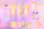  2021 anthro barefoot biped canid canine deerstail english_text erection feet genitals male mammal model_sheet pamyu_love penis purple_background simple_background text 