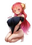  big_breasts breasts clothing female hair hi_res horn horned_humanoid huge_breasts humanoid ilulu miss_kobayashi&#039;s_dragon_maid nipple_outline not_furry red_hair shirt solo topwear zasshu 