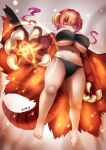  animal_humanoid big_breasts breasts butt_from_the_front clothing dragon dragon_humanoid female fire hair hi_res humanoid ilulu magic miss_kobayashi&#039;s_dragon_maid panties red_hair solo underwear zasshu 