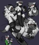  2021 absurd_res ailurid anthro big_pawpads blush bodily_fluids boxers_(clothing) breast_milking breast_play breasts clothing cuddling cuddling_tail duo eyewear eyewear_on_head feet female frackhead fur glasses glasses_on_head greyscale head_grab heinz_(frackhead) hi_res hindpaw hyaenid kinktober lactating male male/female mammal meme meme_clothing milk mocha_(frackhead) mohawk monochrome nipples patterned_fur pawpads paws puffy_nipples red_panda sketch_page spots spotted_body spotted_fur spotted_hyena tail_motion tailwag underwear 