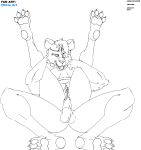  2021 absurd_res anthro balls breasts felid female full_nelson genitals harpseal hi_res legs_up lion male male/female mammal nude pantherine pubes spread_legs spreading 