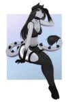  2021 5_fingers amur anthro black_hair breasts brown_eyes clothed clothing digital_media_(artwork) dragon eyebrows eyelashes female fingers hair hi_res smile solo wingless_dragon 