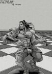  body_hair chess chest_hair greyscale half_orc hi_res humanoid inktober monochrome orc orctober orctober_chess_challenge rickleone 