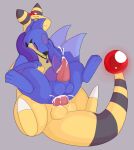  ampharos anal anal_orgasm anal_penetration balls blush bodily_fluids cum cum_in_ass cum_inside cum_while_penetrated duo eyes_closed feral floatzel genital_fluids genitals koalcleaver looking_pleasured male male/male male_penetrated male_penetrating male_penetrating_male nintendo penetration penis pok&eacute;mon pok&eacute;mon_(species) sitting tapering_penis video_games 