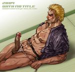  1boy art_of_fighting king_of_fighters male_focus mr_karate muscle penis ryou_sakazaki ryuuko_no_ken sakazaki_ryo snk solo underwear yaoi 